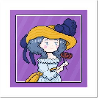 Cute Marie Antoinette Queen of France Pixel Art Posters and Art